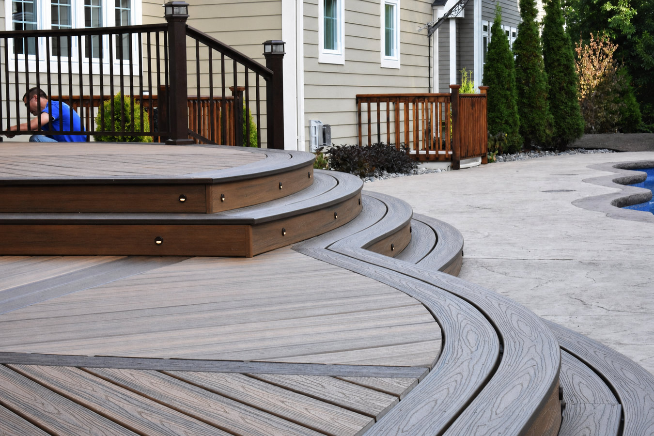 Composite deck installation