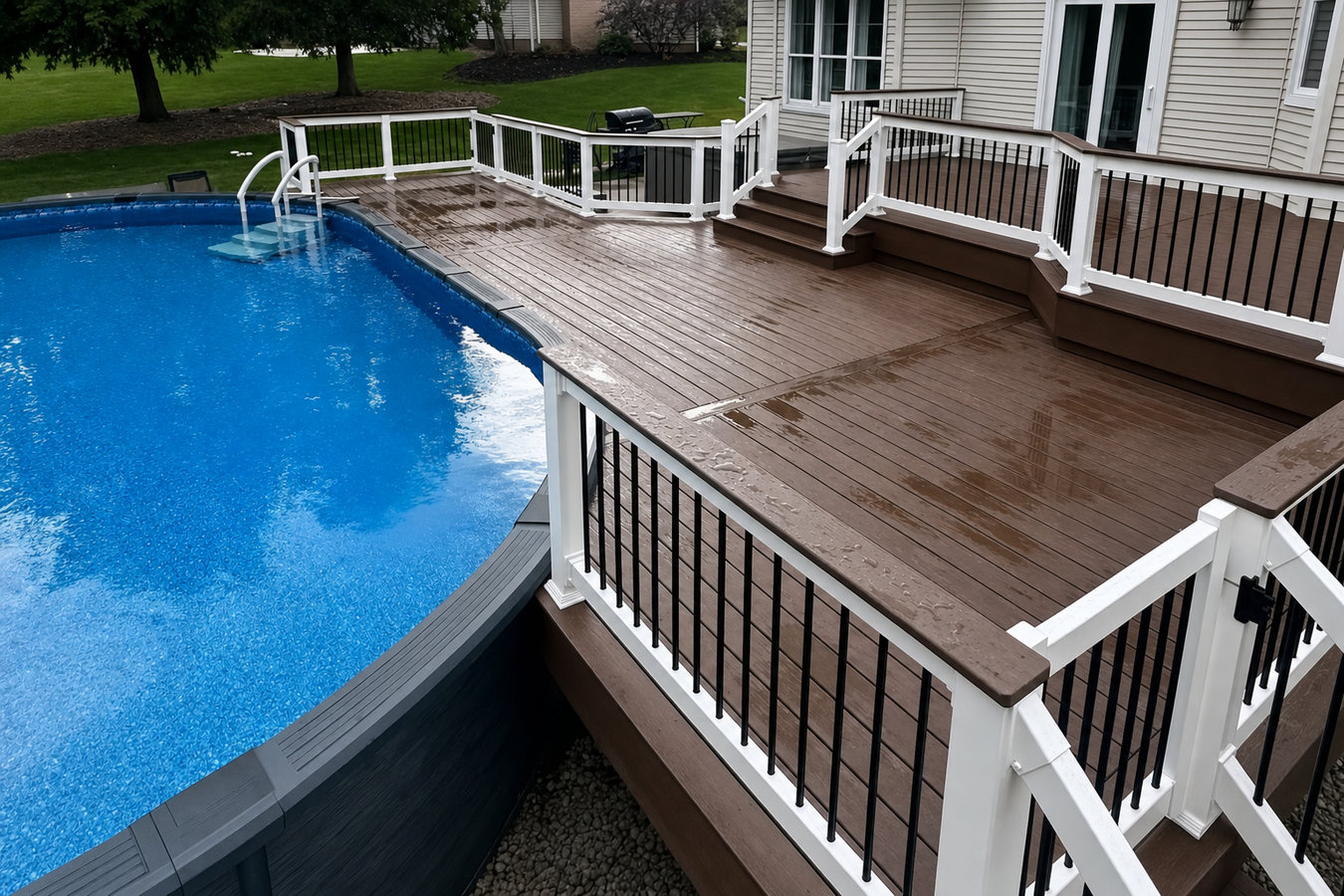 Pool deck construction in Hesperia, CA