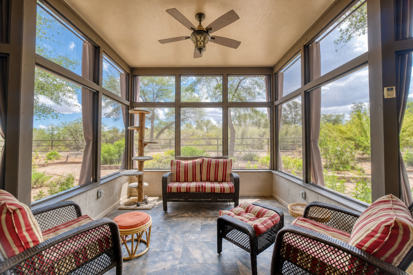 Screened-in porches and screened decks